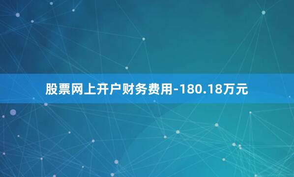 股票网上开户财务费用-180.18万元