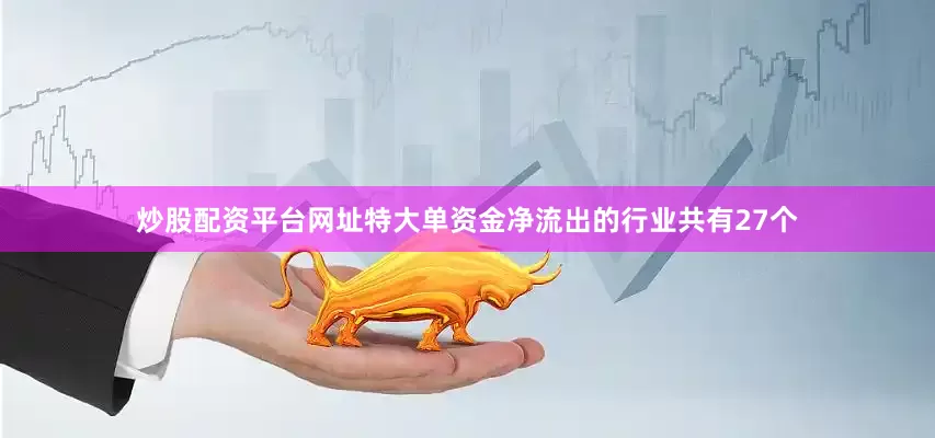 炒股配资平台网址特大单资金净流出的行业共有27个
